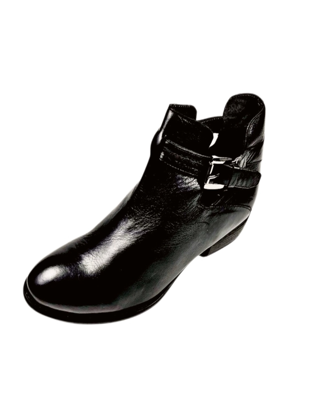Seychelles Black Leather Bootie Size 8.5